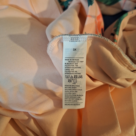 Tropical Flamingo Print Swimsuit - Picture 7 of 14